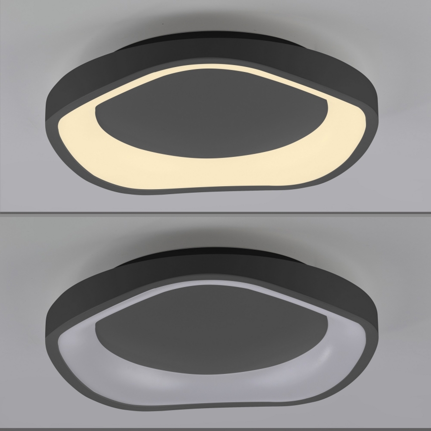 Schöner Wohnen 14233-18 - Plafonnier LED dimmable MONTA LED/21W/230V Ø 40 cm noir