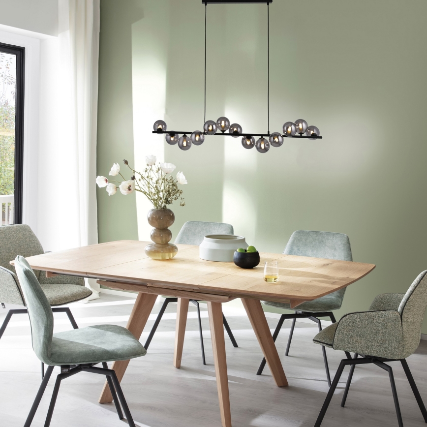 Schöner Wohnen 14504-18 - Suspension LED sur câble DUBAI 13xG9/3W/230V 118 m noir/fumé