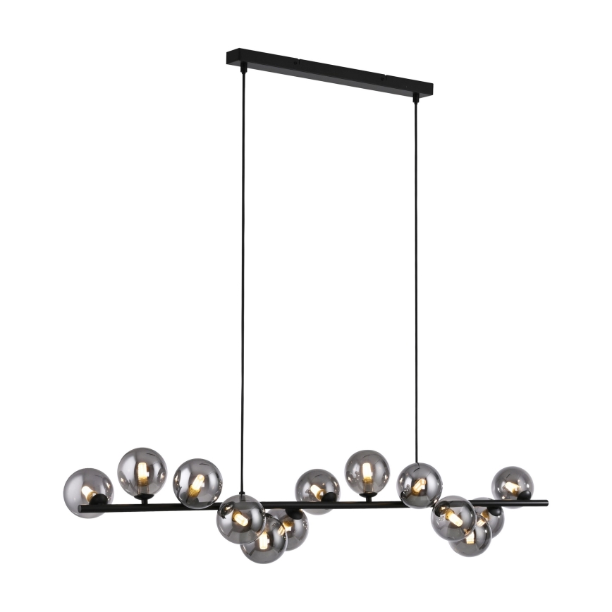 Schöner Wohnen 14504-18 - Suspension LED sur câble DUBAI 13xG9/3W/230V 118 m noir/fumé