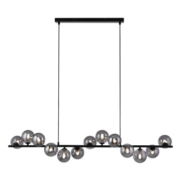 Schöner Wohnen 14504-18 - Suspension LED sur câbles DUBAI 13xG9/3W/230V noir/fumé