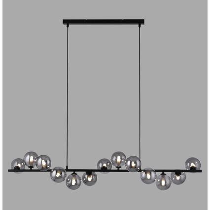 Schöner Wohnen 14504-18 - Suspension LED sur câbles DUBAI 13xG9/3W/230V noir/fumé
