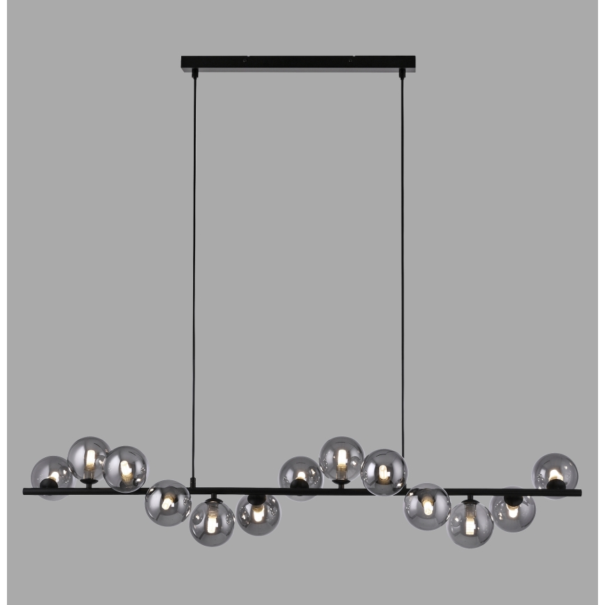 Schöner Wohnen 14504-18 - Suspension LED sur câbles DUBAI 13xG9/3W/230V noir/fumé