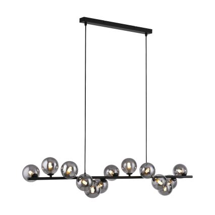 Schöner Wohnen 14504-18 - Suspension LED sur câbles DUBAI 13xG9/3W/230V noir/fumé