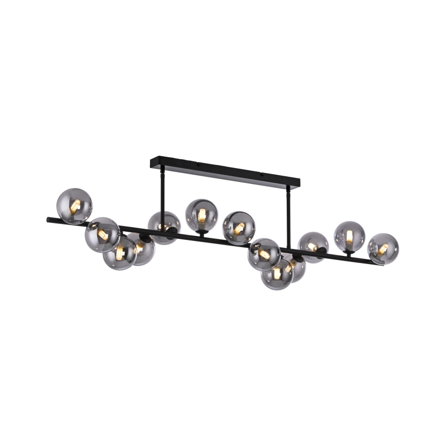 Schöner Wohnen 14505-18 - Lustre LED sur tige DUBAI 13xG9/3W/230V noir/fumé