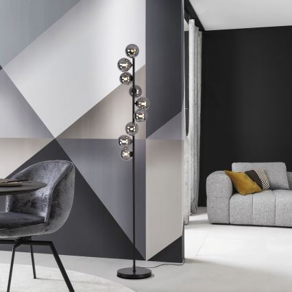 Schöner Wohnen 14506-18 - Lampadaire LED DUBAI 9xG9/3W/230V noir/fumé