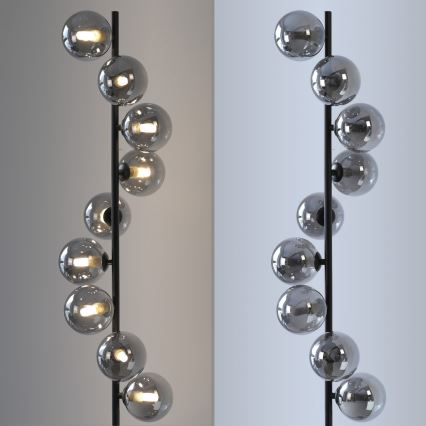 Schöner Wohnen 14506-18 - Lampadaire LED DUBAI 9xG9/3W/230V noir/fumé