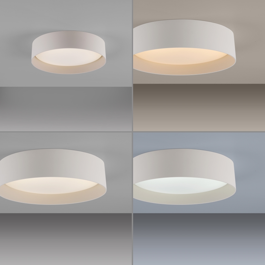 Schöner Wohnen 14593-39 - Plafonnier LED dimmable TAVOLI LED/10W/230V 2700-6500K Ø 28,5 cm gris + télécommande