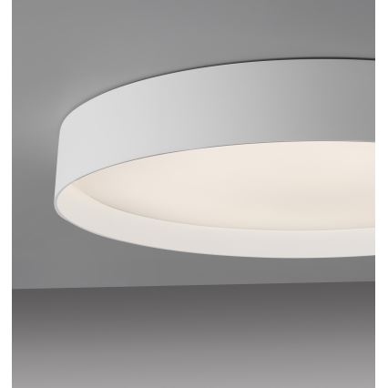 Schöner Wohnen 14595-16 - Plafonnier LED dimmable TAVOLI LED/34W/230V 2700-6500K Ø 49 cm blanc + télécommande