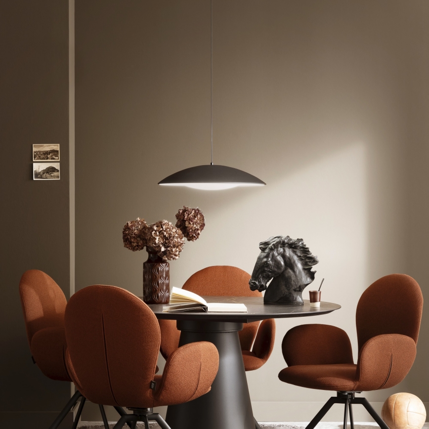 Schöner Wohnen 14606-18 - Suspension LED dimmable sur câble LENTE LED/17W/230V Ø 40 cm noire