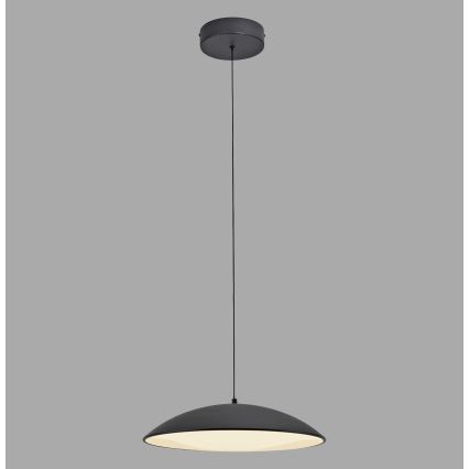 Schöner Wohnen 14606-18 - Suspension LED dimmable sur câble LENTE LED/17W/230V Ø 40 cm noire