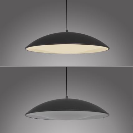 Schöner Wohnen 14606-18 - Suspension LED dimmable sur câble LENTE LED/17W/230V Ø 40 cm noire