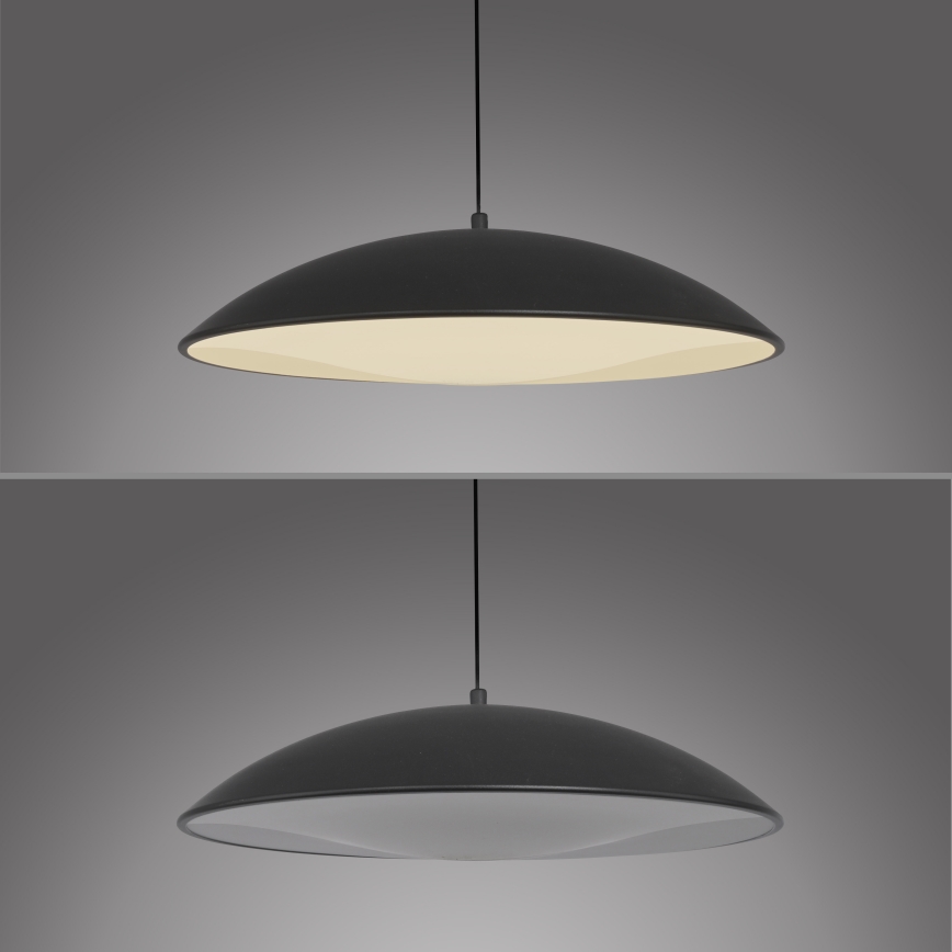 Schöner Wohnen 14606-18 - Suspension LED dimmable sur câble LENTE LED/17W/230V Ø 40 cm noire
