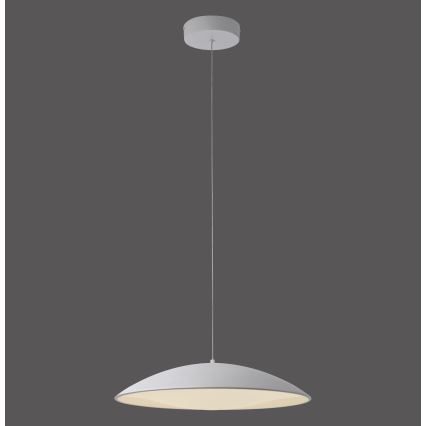 Schöner Wohnen 14607-16 - Suspension LENTE sur câble, LED dimmable, 23W/230V, Ø 50 cm, blanche
