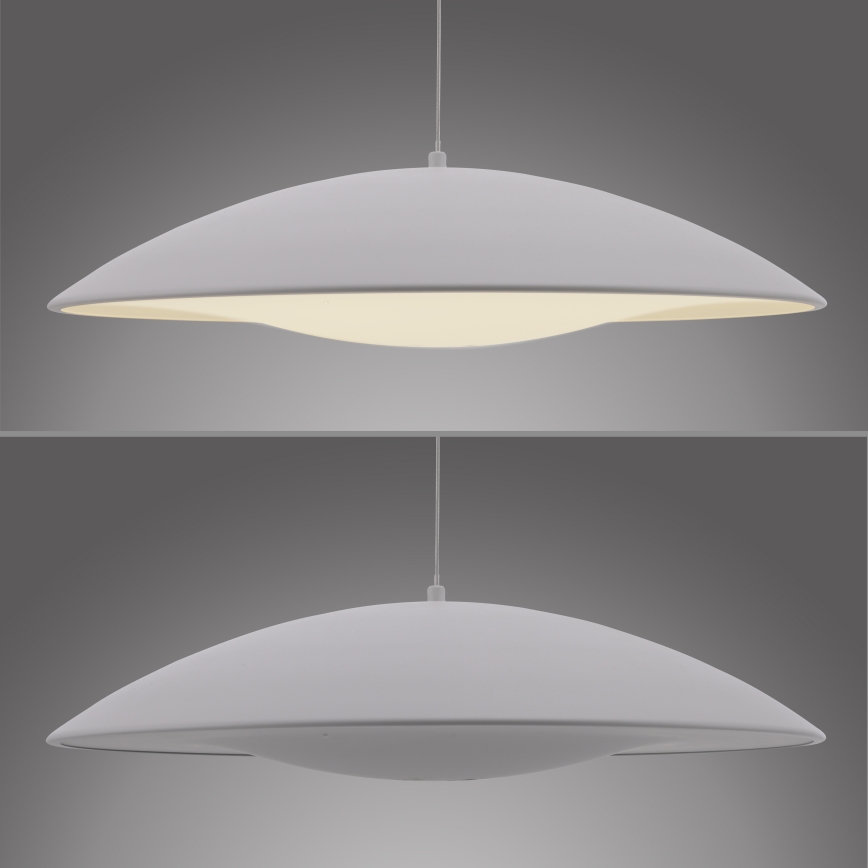 Schöner Wohnen 14607-16 - Suspension LENTE sur câble, LED dimmable, 23W/230V, Ø 50 cm, blanche