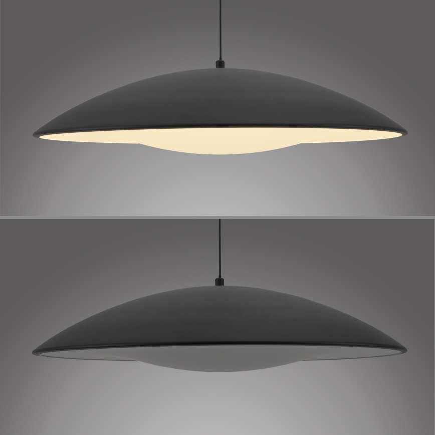 Schöner Wohnen 14607-18 - Suspension LED dimmable sur câble LENTE, 23 W, 230 V, Ø 50 cm, noir