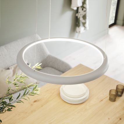 Schöner Wohnen 15570-39 - Suspension LED dimmable sur câble QUILLO LED/36W/230V Ø 60 cm gris
