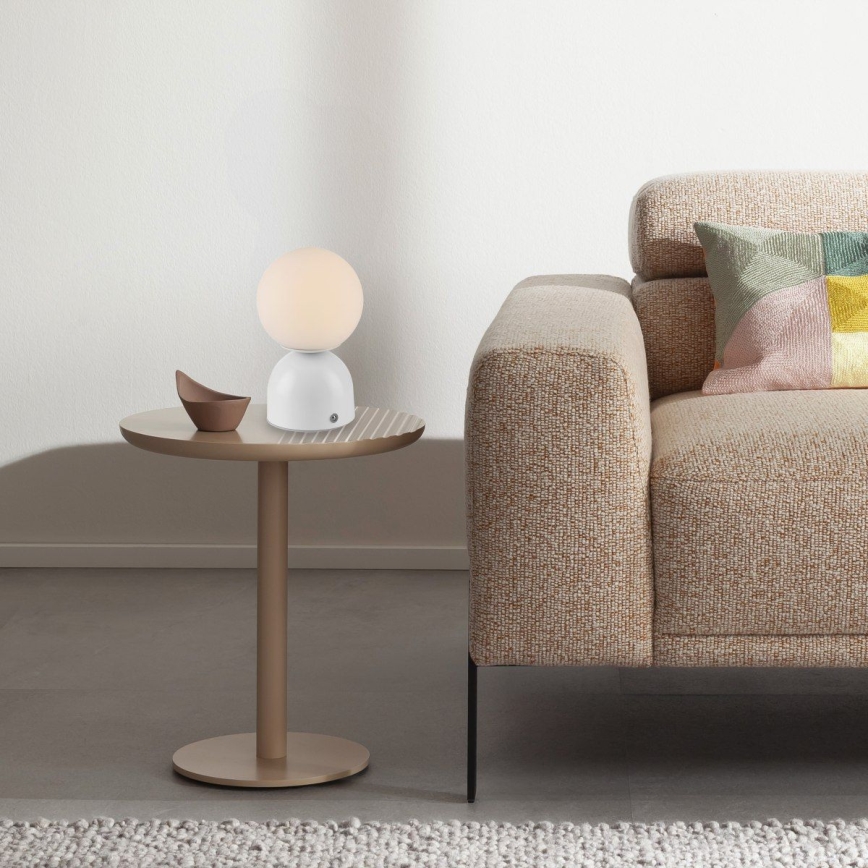 Schöner Wohnen 19218-16 - Lampe de table LED dimmable à commande tactile et rechargeable RUDI LED/1,2W/5V 3000-6000K 1200 mAh blanche