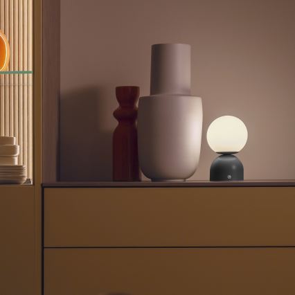 Schöner Wohnen 19218-18 - Lampe de table tactile et dimmable rechargeable RUDI LED/1,2W/5V 3000-6000K 1200 mAh noire