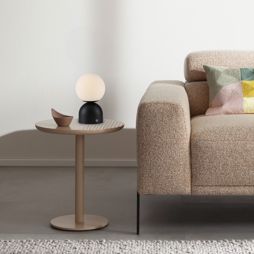 Schöner Wohnen 19218-18 - Lampe de table tactile et dimmable rechargeable RUDI LED/1,2W/5V 3000-6000K 1200 mAh noire