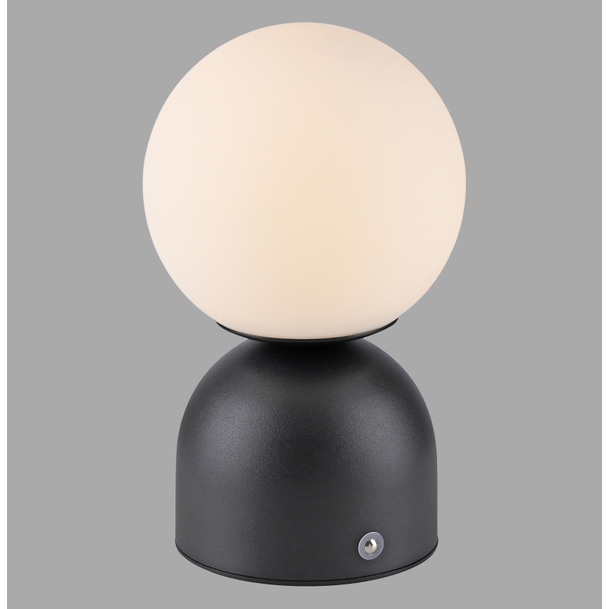 Schöner Wohnen 19218-18 - Lampe de table tactile et dimmable rechargeable RUDI LED/1,2W/5V 3000-6000K 1200 mAh noire