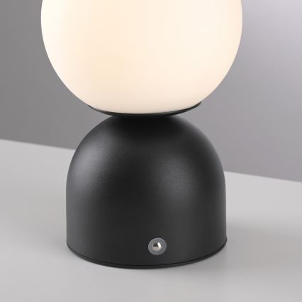 Schöner Wohnen 19218-18 - Lampe de table tactile et dimmable rechargeable RUDI LED/1,2W/5V 3000-6000K 1200 mAh noire