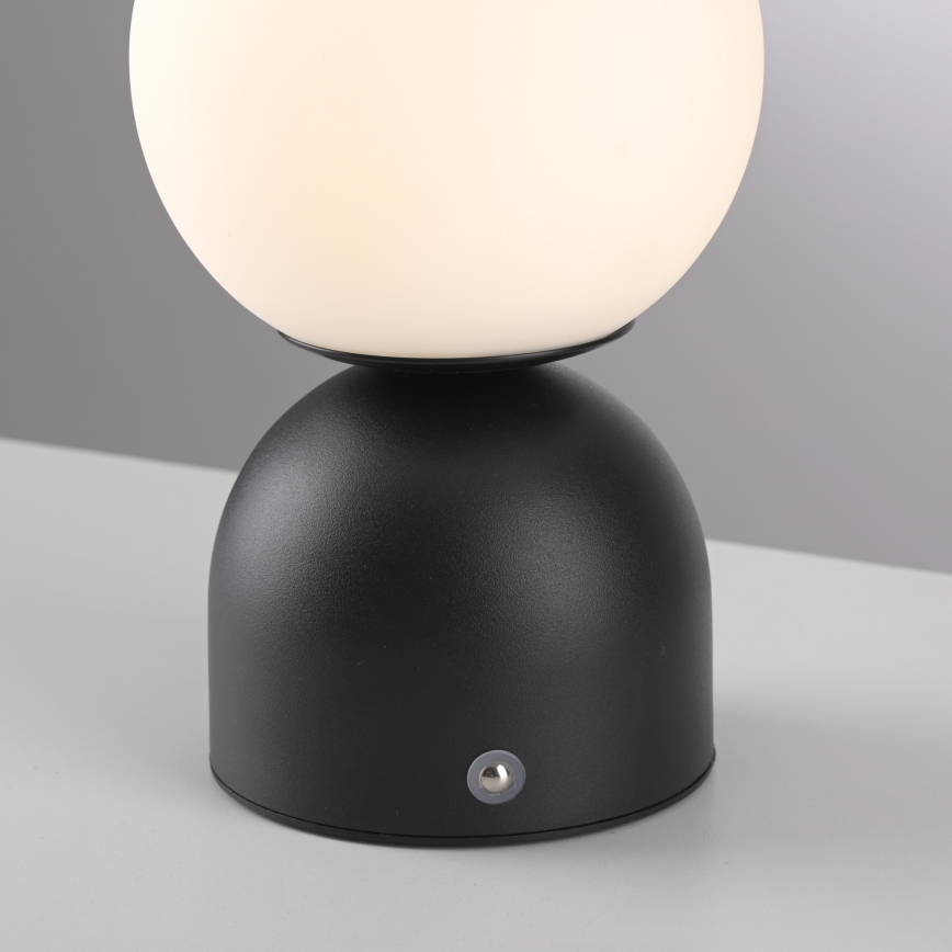 Schöner Wohnen 19218-18 - Lampe de table tactile et dimmable rechargeable RUDI LED/1,2W/5V 3000-6000K 1200 mAh noire