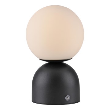 Schöner Wohnen 19218-18 - Lampe de table tactile et dimmable rechargeable RUDI LED/1,2W/5V 3000-6000K 1200 mAh noire