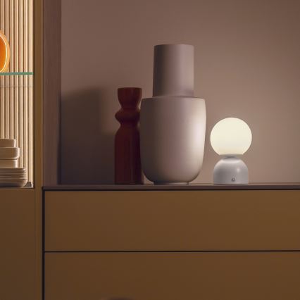 Schöner Wohnen 19218-39 - lampe de table LED tactile dimmable et rechargeable RUDI LED/1,2W/5V 3000-6000K 1200 mAh gris