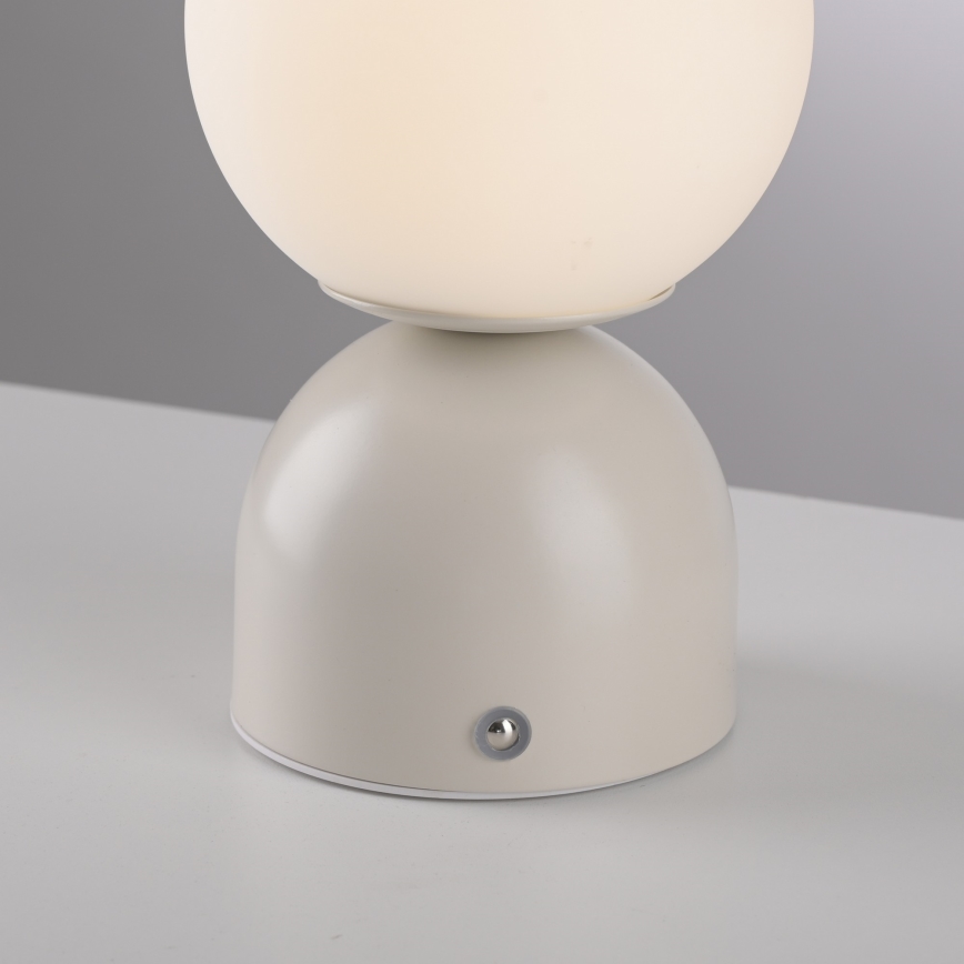 Schöner Wohnen 19218-39 - lampe de table LED tactile dimmable et rechargeable RUDI LED/1,2W/5V 3000-6000K 1200 mAh gris