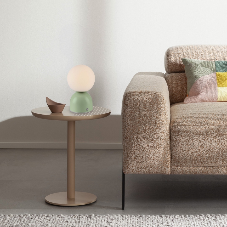 Schöner Wohnen 19218-43 - Lampe de table tactile dimmable rechargeable RUDI LED/1,2W/5V 3000-6000K 1200 mAh verte