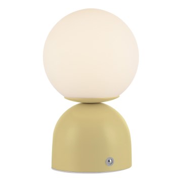 Schöner Wohnen 19218-81 - Lampe de bureau LED tactile rechargeable et dimmable RUDI LED/1,2W/5V 3000-6000K 1200 mAh jaune