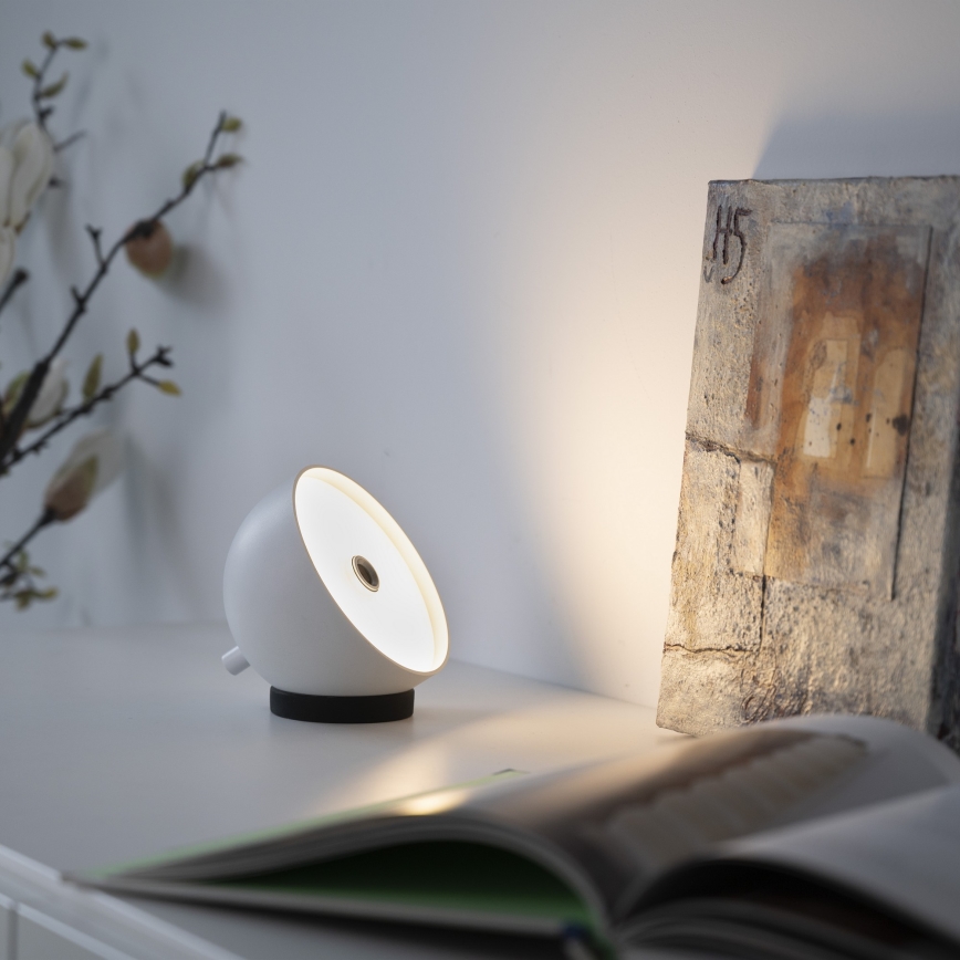 Schöner Wohnen 19244-16 - Lampe de table d'extérieur tactile dimmable rechargeable BELLIS LED/2,5W/5V 2600 mAh IP54 blanche