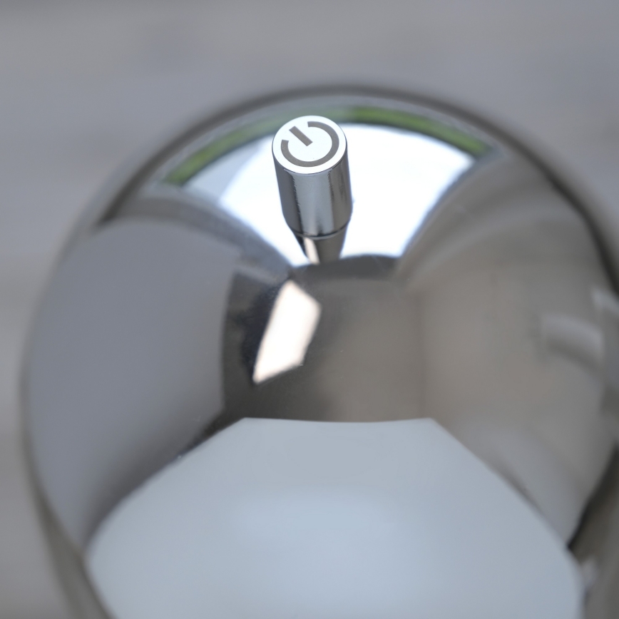 Schöner Wohnen 19244-17 - Lampe de table d'extérieur rechargeable, tactile et dimmable BELLIS LED/2,5W/5V 2600 mAh IP54 chrome brillant