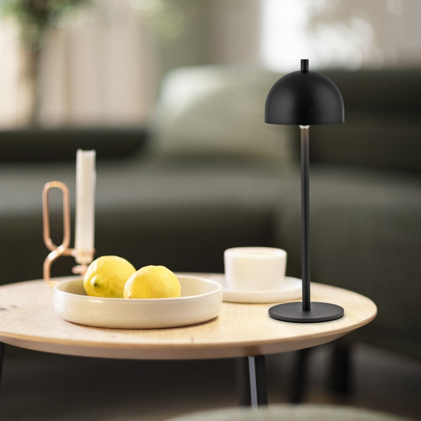Schöner Wohnen 19244-18 - Lampe de table d'extérieur LED tactile dimmable rechargeable BELLIS LED/2,5W/5V 2600 mAh IP54 noire