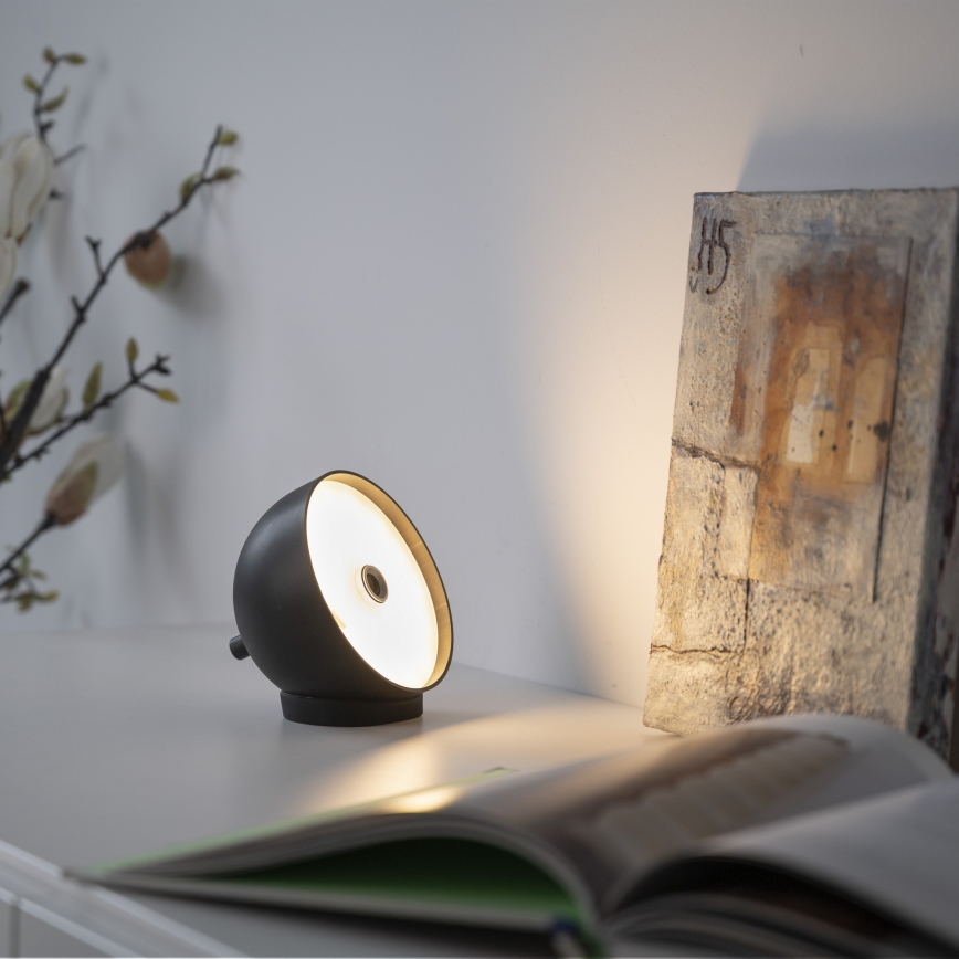 Schöner Wohnen 19244-18 - Lampe de table d'extérieur LED tactile dimmable rechargeable BELLIS LED/2,5W/5V 2600 mAh IP54 noire