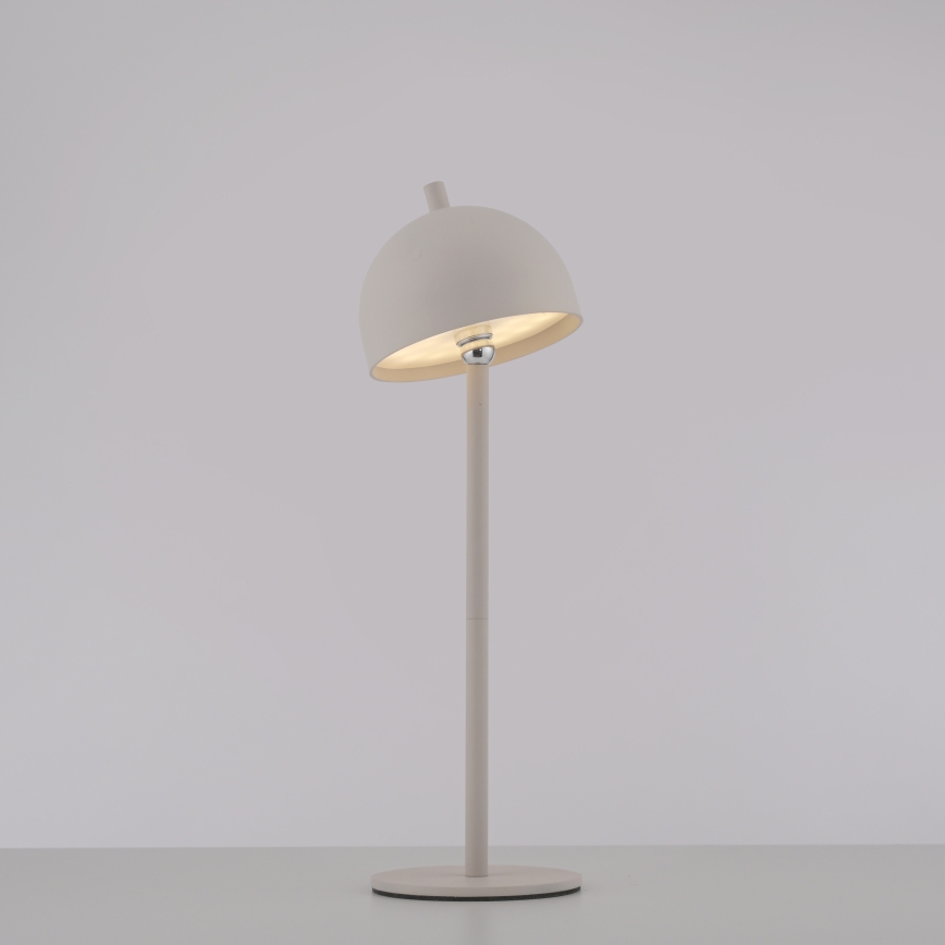 Schöner Wohnen 19244-39 - Lampe de table d'extérieur rechargeable tactile et dimmable BELLIS LED/2,5W/5V 2600 mAh IP54 grise