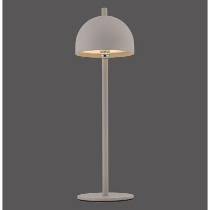 Schöner Wohnen 19244-39 - Lampe de table d'extérieur rechargeable tactile et dimmable BELLIS LED/2,5W/5V 2600 mAh IP54 grise