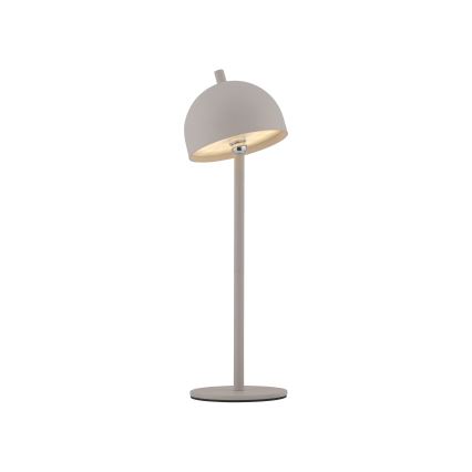 Schöner Wohnen 19244-39 - Lampe de table d'extérieur rechargeable tactile et dimmable BELLIS LED/2,5W/5V 2600 mAh IP54 grise