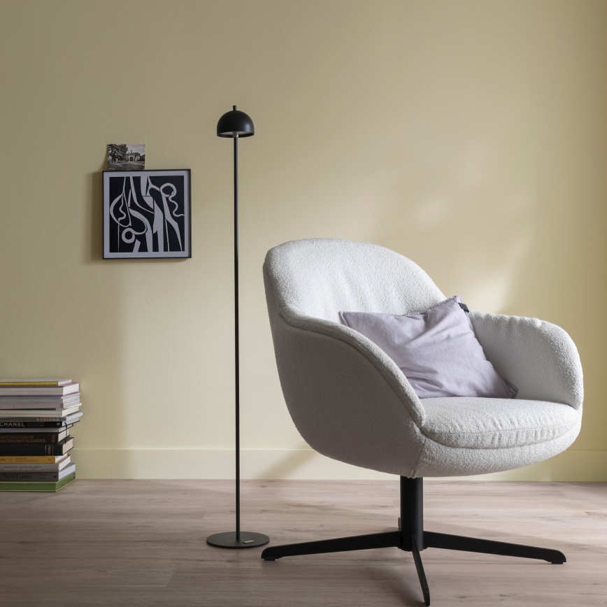 Schöner Wohnen 19245-18 - Lampadaire d'extérieur LED dimmable à commande tactile, rechargeable BELLIS LED/2,5W/5V 2600 mAh IP54 noir