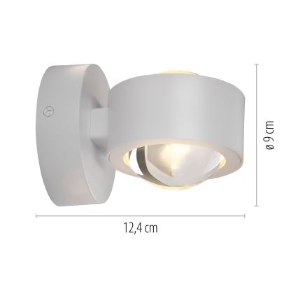Schöner Wohnen 19331-16 - Applique murale LED CHIA 2xLED/2W/230V blanche