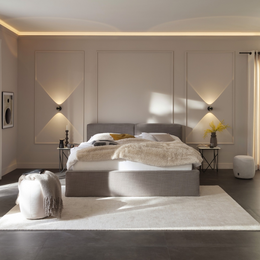 Schöner Wohnen 19331-18 - Applique murale LED CHIA 2xLED/2W/230V noire