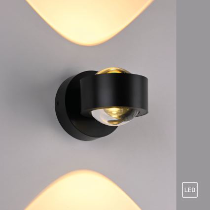 Schöner Wohnen 19331-18 - Applique murale LED CHIA 2xLED/2W/230V noire