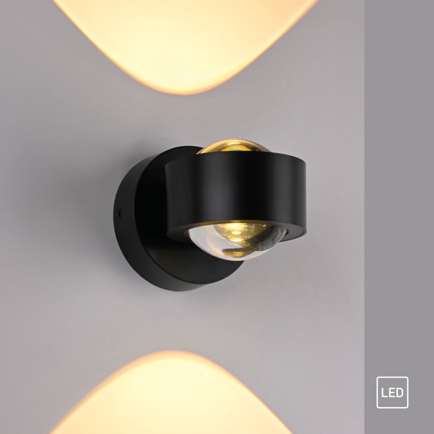 Schöner Wohnen 19331-18 - Applique murale LED CHIA 2xLED/2W/230V noire