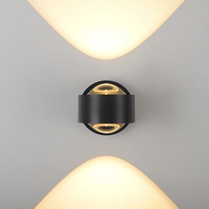 Schöner Wohnen 19331-18 - Applique murale LED CHIA 2xLED/2W/230V noire