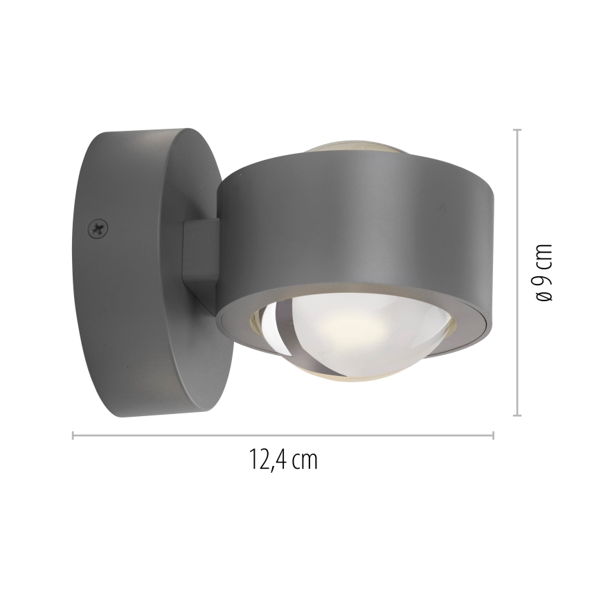 Schöner Wohnen 19331-21 - Applique murale LED CHIA 2xLED/2W/230V, anthracite