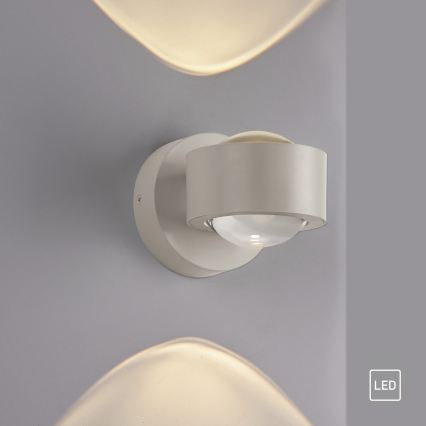 Schöner Wohnen 19331-39 - Applique murale LED CHIA 2xLED/2W/230V grise