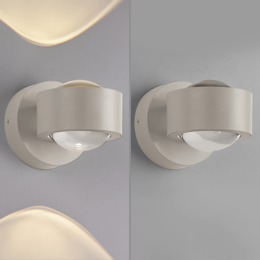 Schöner Wohnen 19331-39 - Applique murale LED CHIA 2xLED/2W/230V grise