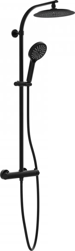 Schütte 60076 - Ensemble de douche avec mitigeur thermostatique MADURA FRESH noir