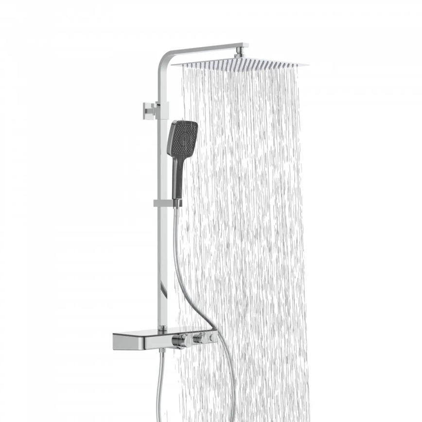 Schütte 60531 - Ensemble de douche avec mitigeur thermostatique OCEAN chrome brillant/anthracite