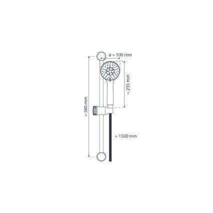 Schütte 64830 - Ensemble de douche NAPOLI, chrome poli